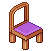 Purple Stitch Chair