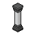 Black Decorative Column