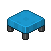 Blue Modern Stool