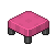 Pink Modern Stool