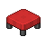 Red Modern Stool
