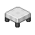 White Modern Stool