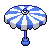 Blue Beach Umbrella