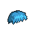 Blue Fringe Hair