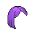 Purple Curtain Bangs Hair