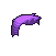 Purple Ducktail Hair