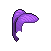 Purple Ponytail Hair