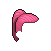 Pink Ponytail Hair